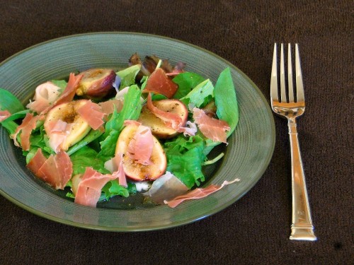 Roasted Fig, Prosciutto, and Goat Cheese Salad