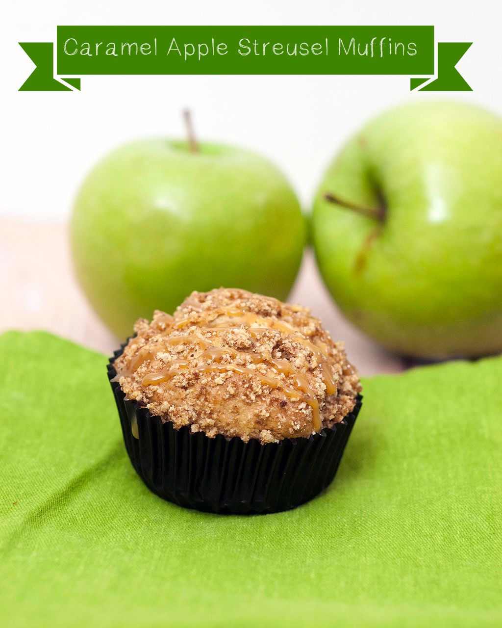 Autumn means apples are in season. Enjoy them in these easy-to-make quintessential fall breakfast muffins: caramel apple streusel muffins. #SundaySupper TheRedheadBaker.com