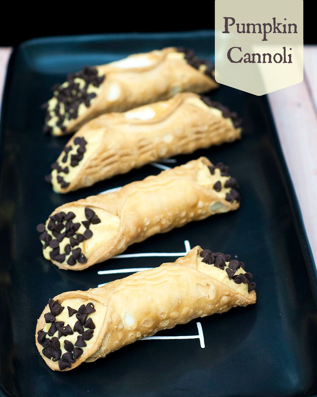 These aren't your traditional cannoli — pumpkin cannoli combines mascarpone, pumpkin and spices for an easy yet impressive no-bake dessert. #PumpkinWeek