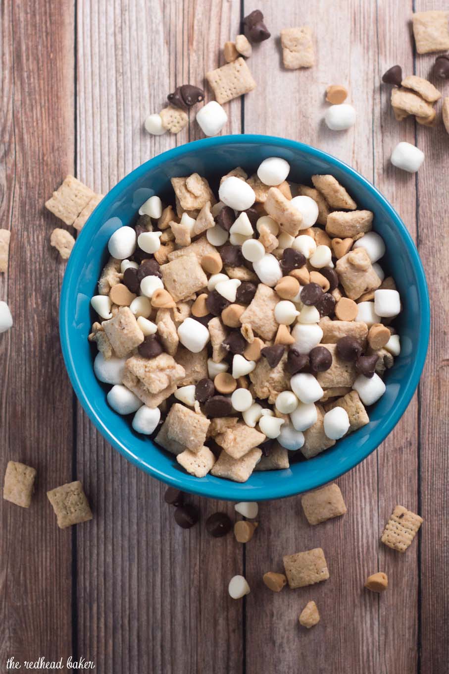 Avalanche Bark Muddy Buddies combine Chex cereal, peanut butter, white chocolate, semisweet chocolate and marshmallows in an addictive snack!
