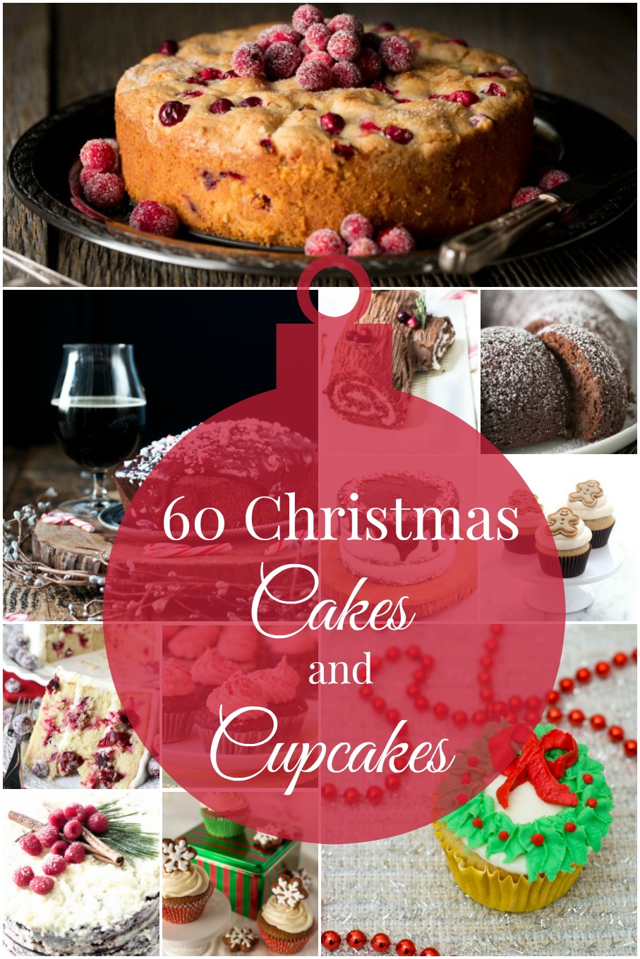 As you plan your Christmas menu, don't forget dessert! I have 60 Christmas cakes and cupcakes that feature flavors like gingerbread and eggnog, and Christmas decorations!