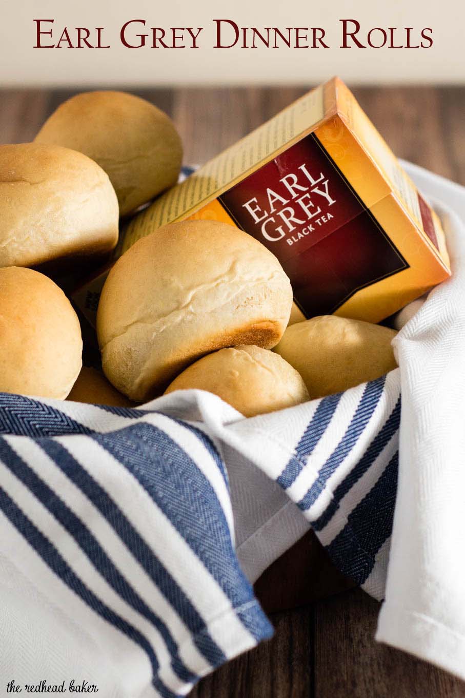 Earl grey dinner rolls are infused with earl grey tea, with subtle flavors of bergamot and lemon. Serve warm with a pat of salted butter.