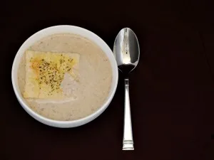 Mushroom and Brie Bisque | www.theredheadbaker.com