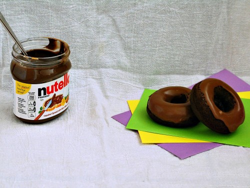 Chocolate Donuts with Nutella Icing by The Redhead Baker