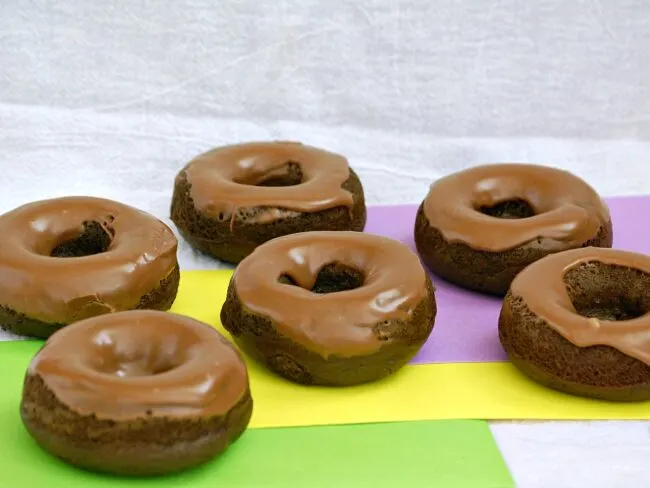Chocolate Donuts with Nutella Icing by The Redhead Baker