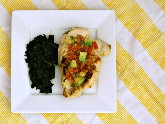 Cilantro-Lime Chicken with Avocado Salsa by The Redhead Baker