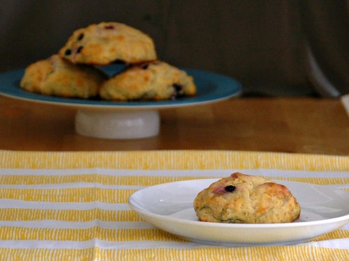 Meyer Lemon and Blueberry Scones