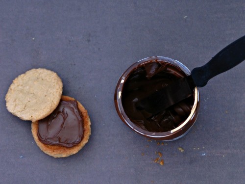 Peanut Butter Nutella Sandwich Cookies