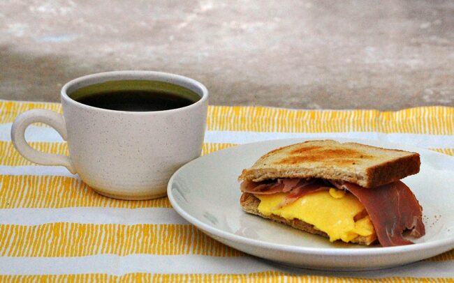Egg, Brie, and Prosciutto Breakfast Sandwiches
