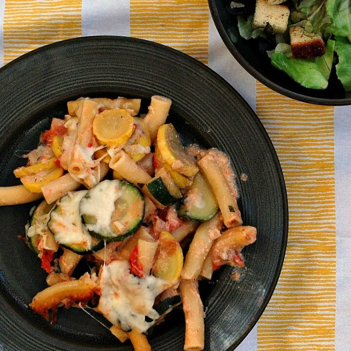 Baked Ziti and Summer Veggie Casserole