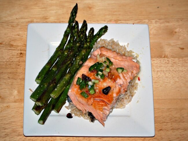 Salmon with Ginger-Lime Sauce