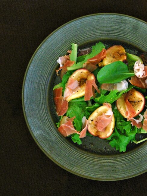 Roasted Fig, Prosciutto, and Goat Cheese Salad