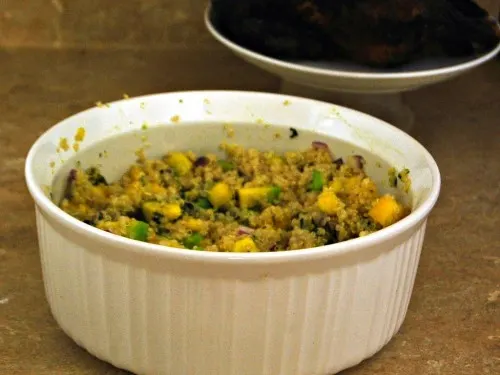 Mango Avocado Quinoa Salad #vegetarian #sidedish