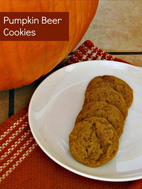 Pumpkin Beer Cookies #AmericanBeerWeek