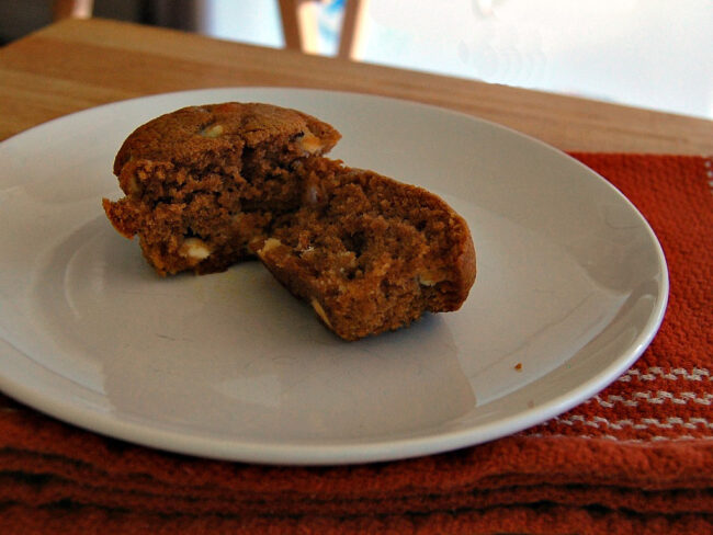 Pumpkin Cranberry White Chocolate Muffins #breakfast