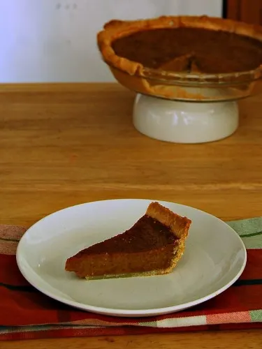 Lightened Pumpkin Pie