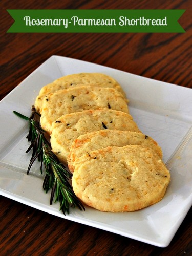 Rosemary-Parmesan Shortbread #cookies