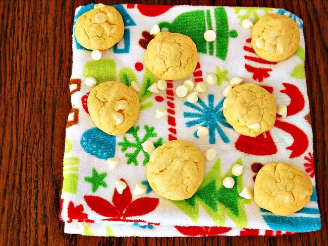 White Chocolate Custard Cookies