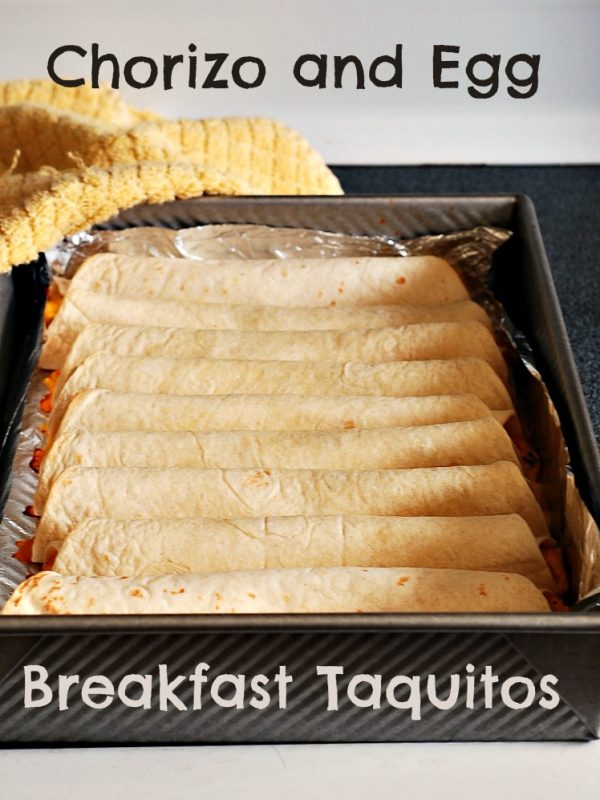 Chorizo and Egg Breakfast Taquitos