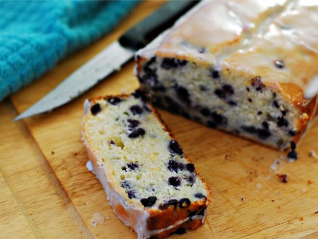 Meyer Lemon Blueberry Quick Bread