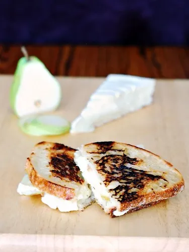 Brie and Pear Grilled Cheese by The Redhead Baker