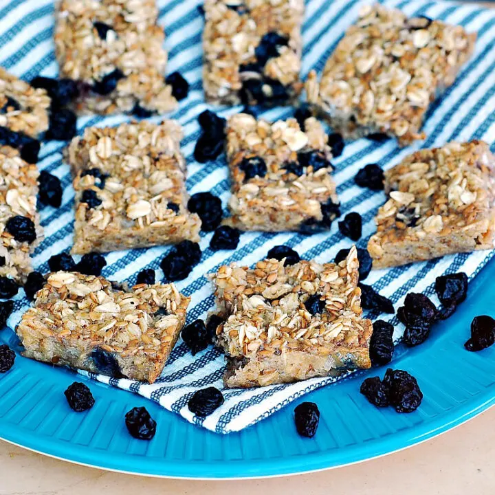 Baked Blueberry Oatmeal Bars