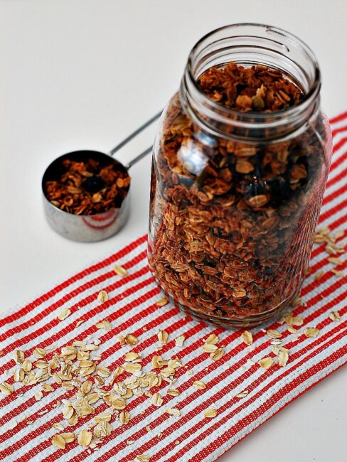 Cherry Berry #NutFree Granola #healthy #snack #kidfriendly