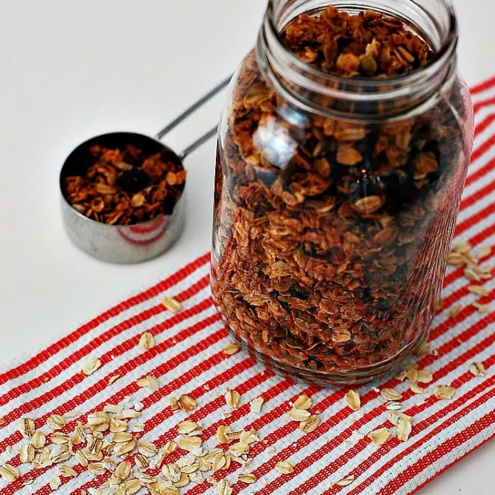 Cherry Berry #NutFree Granola #healthy #snack #kidfriendly