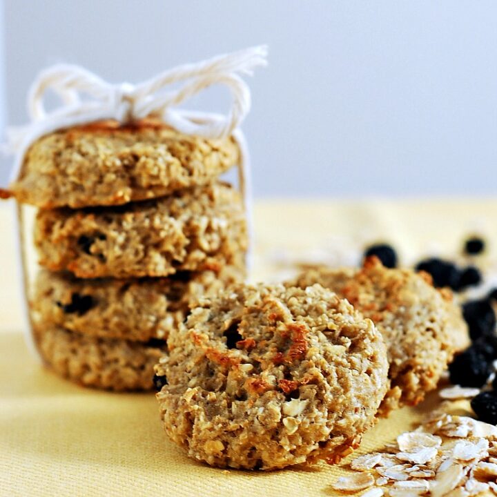 Apple Blueberry Oat Dog Biscuits by The Redhead Baker