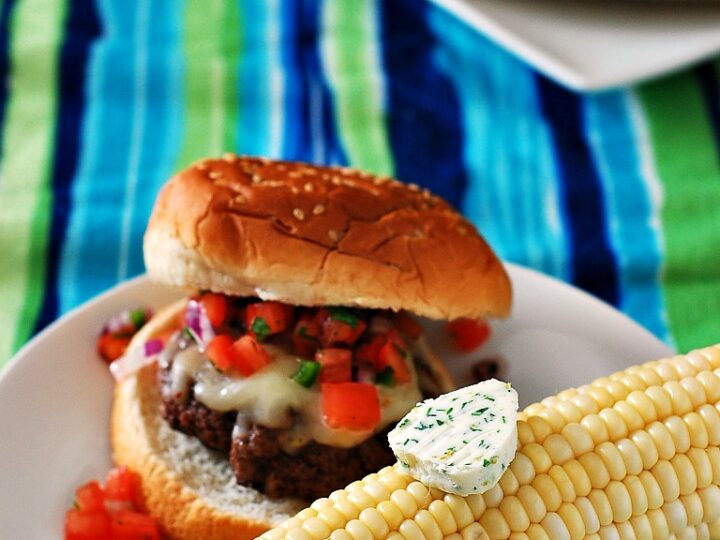 Grilled Corn On The Cob With Cilantro Lime Butter By The Redhead Baker