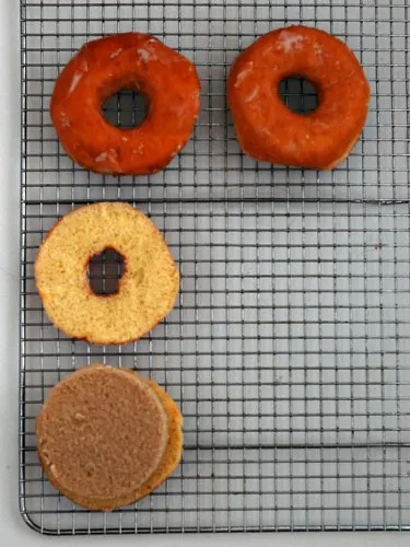 Donuts and Coffee Ice Cream Sandwiches by @TheRedheadBaker for #IceCreamWeek