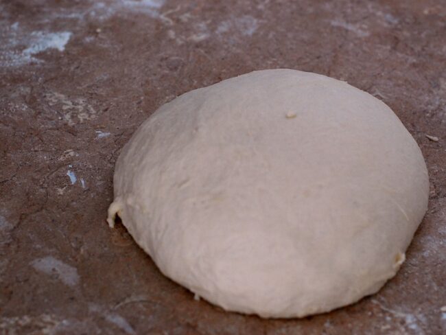 Pizza Dough by Hand by @TheRedheadBaker