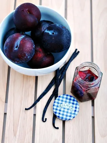 Small-Batch Vanilla-Plum Preserves by @TheRedheadBaker