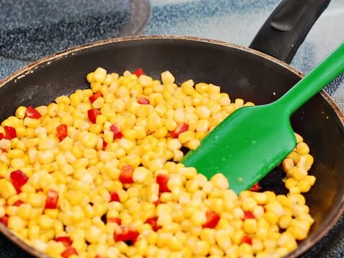 Corn and Cherry Pepper Quesadillas by @TheRedheadBaker #vegetarian #WeeknightMeal #CLBlogger