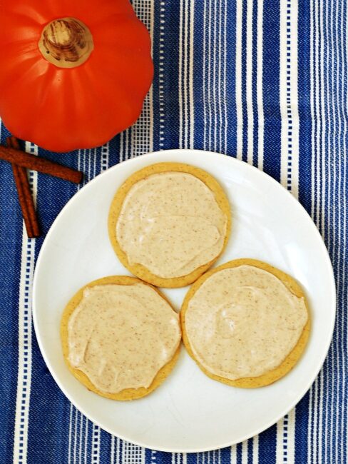 Pumpkin Cut-Out Cookies with Cinnamon Frosting #OXOGoodCookies