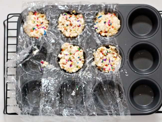 White Chocolate Funfetti Popcorn Balls by @TheRedheadBaker