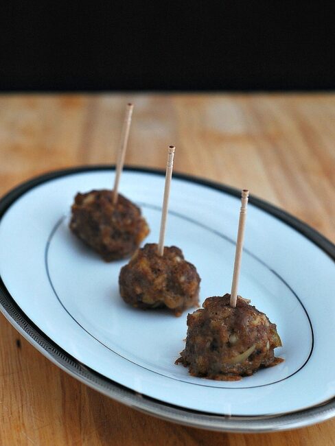 Artichoke and Jalapeño Cocktail Meatballs