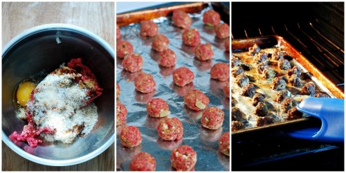 Artichoke and Jalapeño Cocktail Meatballs by @TheRedheadBaker