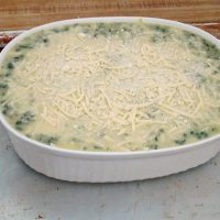 Spinach, Sausage and Polenta Breakfast Casserole #SundaySupper