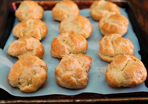 Chocolate Covered Strawberry Cream Puffs #GalentinesDay | theredheadbaker.com