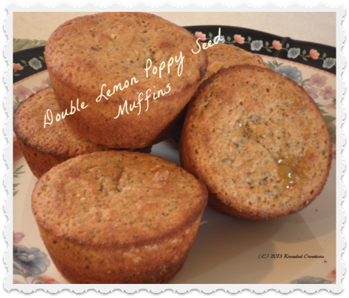 Double Lemon Poppyseed Muffins by Kneaded Creations