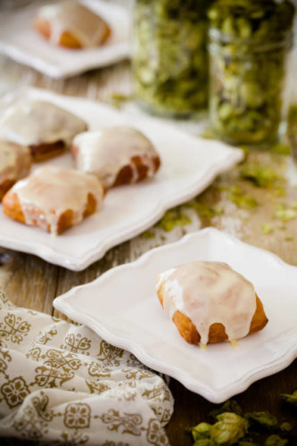 Hops Donuts with Lemon Curd Glaze by Cupcake Project