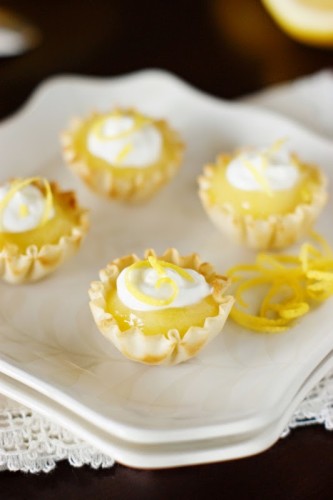 Lemon Curd Tartlets by The Kitchen is my Playground