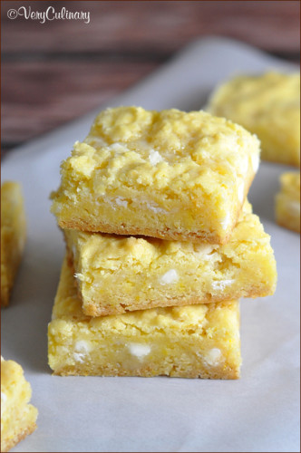 Lemon Gooey Bars by Very Culinary