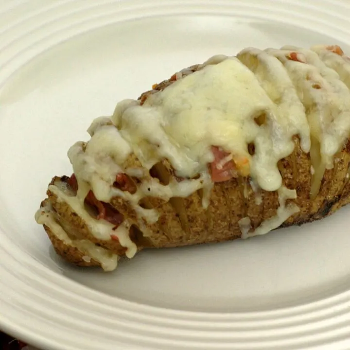 Hasselback Potatoes a la Mancha by The Redhead Baker