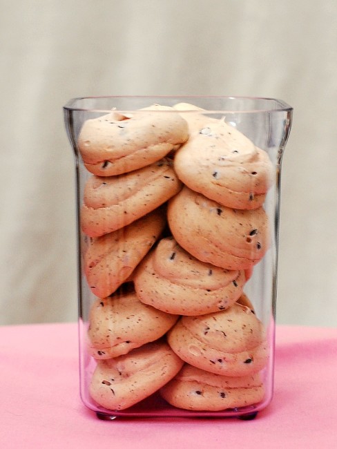 Cherry Chocolate Chip Meringue Cookies | theredheadbaker.com