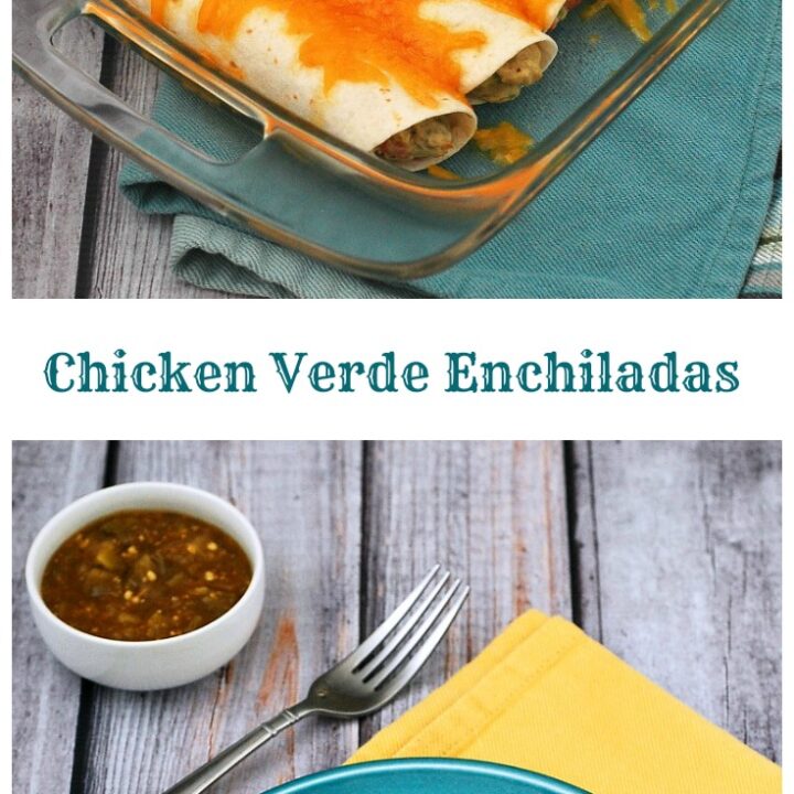 Chicken Verde Enchiladas #WeekdaySupper