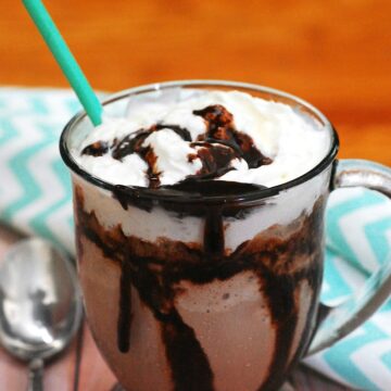 #BrunchWeek isn't complete without a decadent drink, like a mocha frappe: a blended drink with coffee and chocolate, topped with whipped cream. theredheadbaker.com