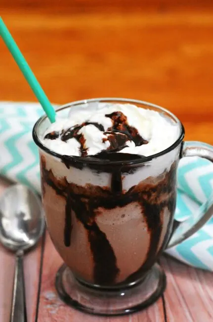 #BrunchWeek isn't complete without a decadent drink, like a mocha frappe: a blended drink with coffee and chocolate, topped with whipped cream. theredheadbaker.com