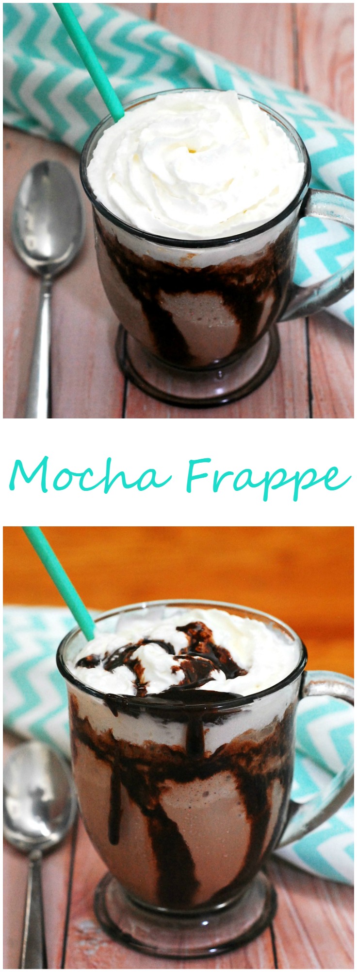 #BrunchWeek isn't complete without a decadent drink, like a mocha frappe: a blended drink with coffee and chocolate, topped with whipped cream. theredheadbaker.com